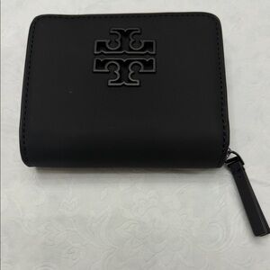 Tory Burch Black Zip-Around Wallet
